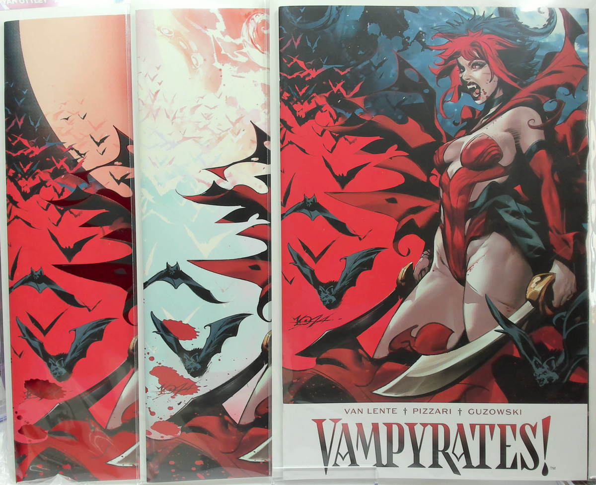Vampyrates! #1 (2026) - Mirka Andolfo Exclusive 3-Book Variant Set (Trade / Glow in the Dark Virgin / Spot Foil Virgin)