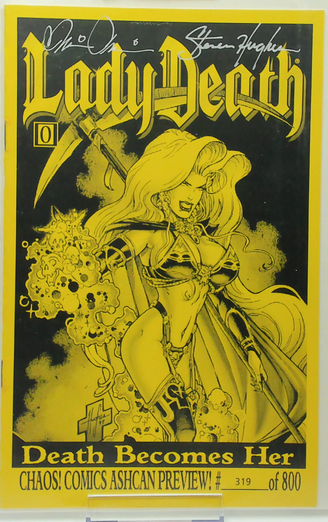Lady Death: The Mourning #1 Ashcan (2002) Ltd 312/800 - Double Signed by Brian Pulido and Steven Hughes No COA