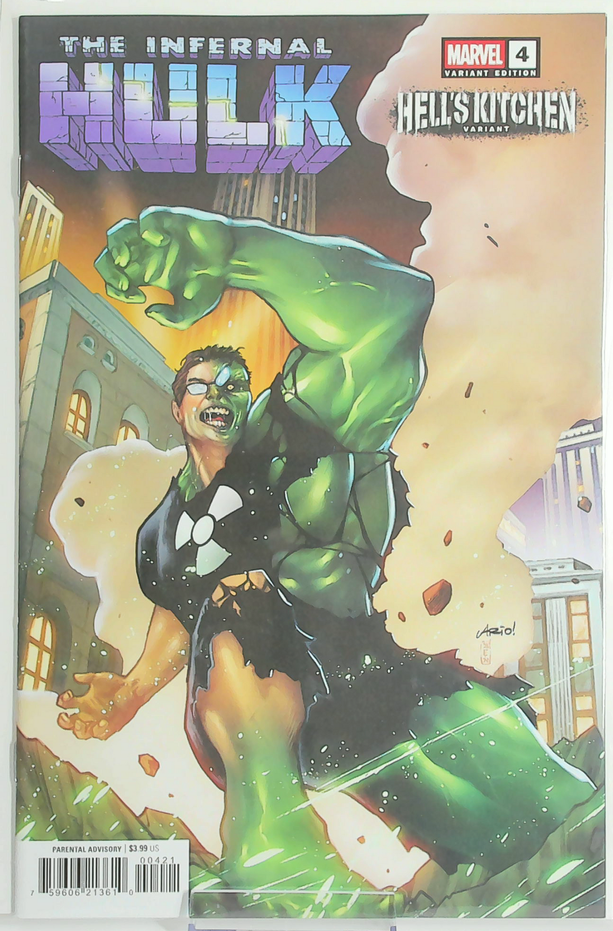 Infernal Hulk #4 (2026) - Ario Anindito Cover B (Hell's Kitchen Variant)