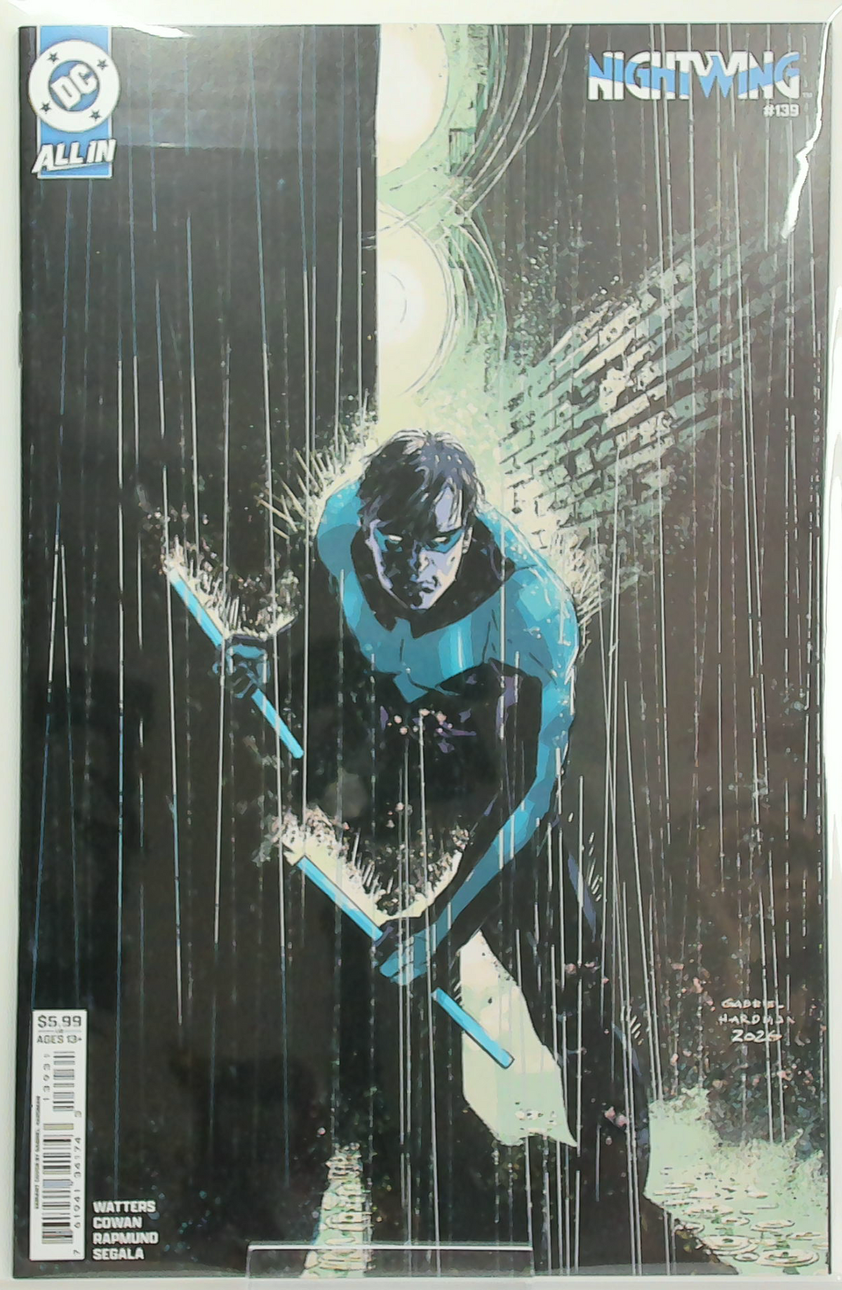 Nightwing #139 (2026) - Gabriel Hardman Cover C Card Stock Variant