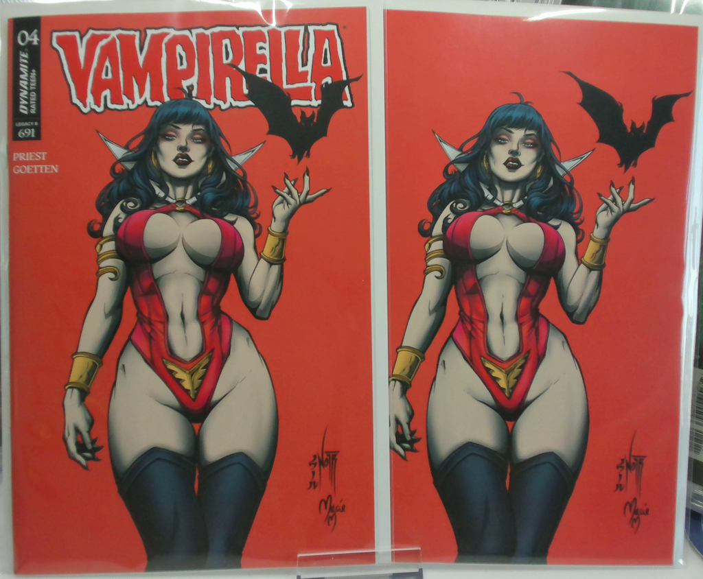 Vampirella #4 (2026) Ltd to 500 - Jordan Noir Exclusive Variant Set (Cover A Trade / Cover B Virgin)