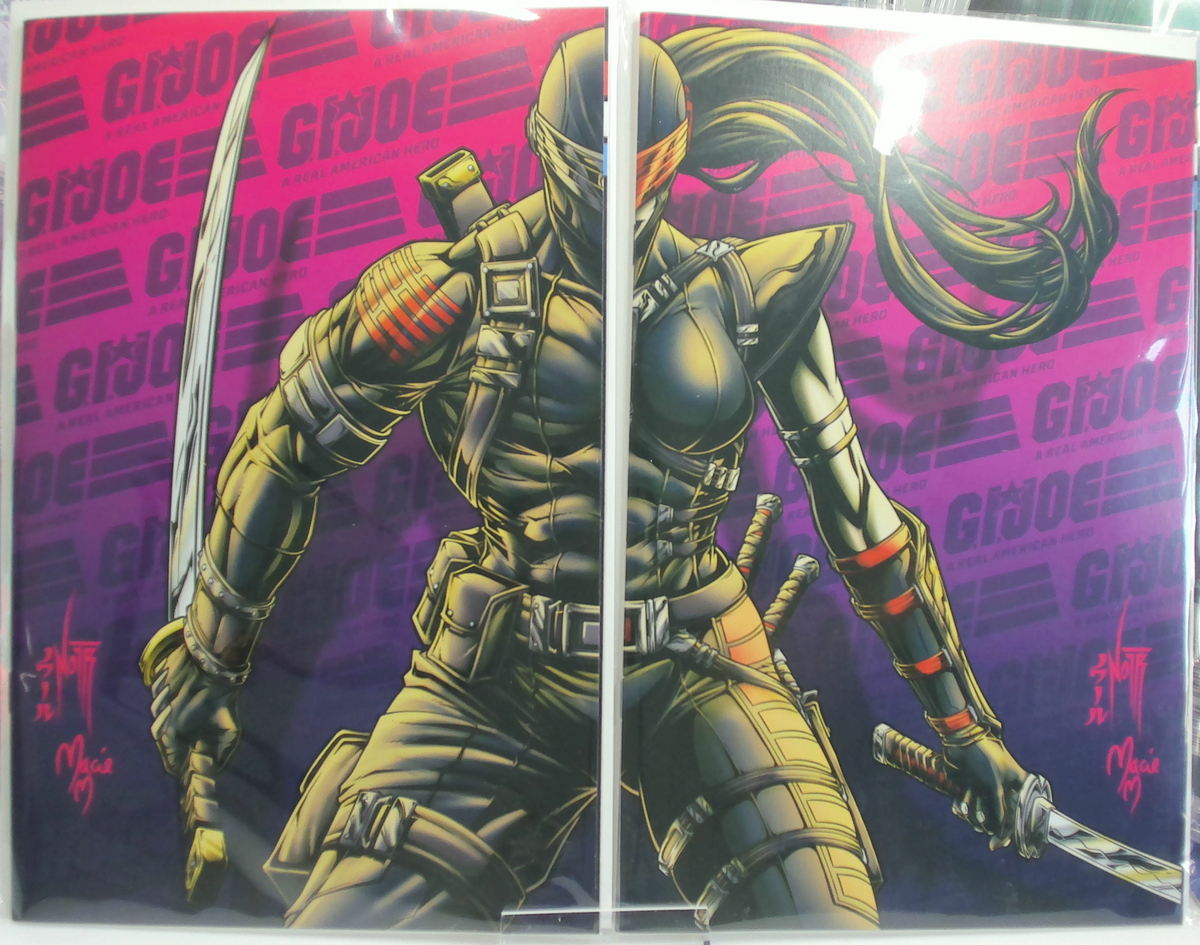 G.I. Joe: A Real American Hero #331 (2026) - Jordan Noir Connecting Virgin Variant A & B Set