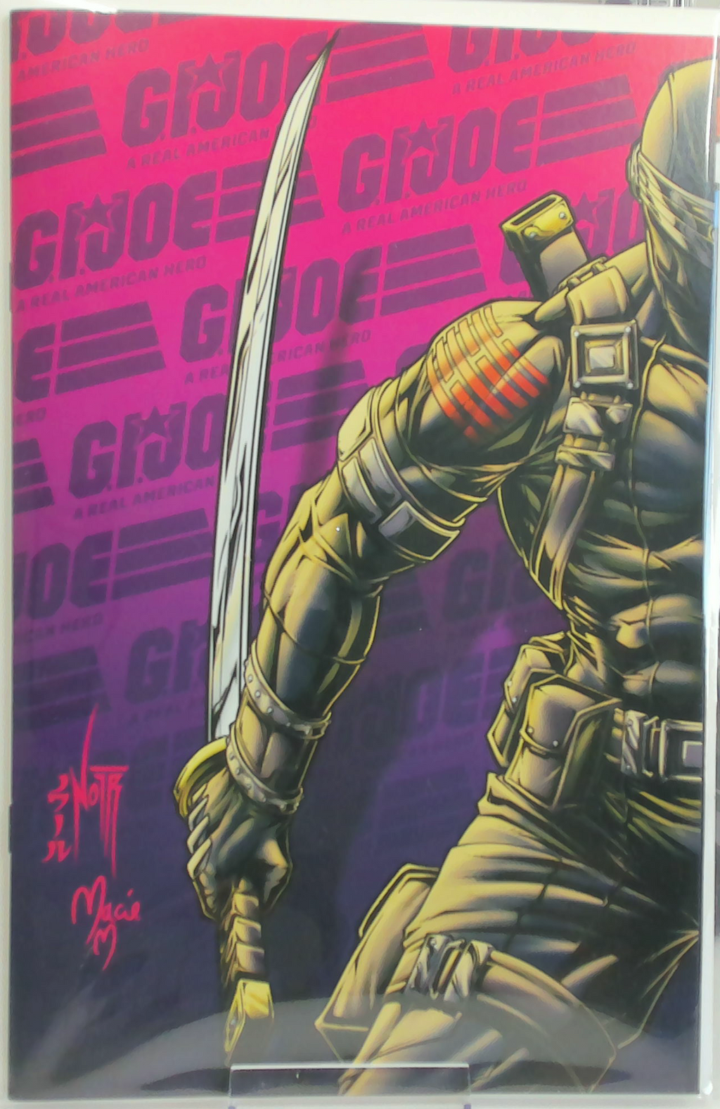 G.I. Joe: A Real American Hero #331 (2026) - Jordan Noir Connecting Virgin Variant A & B Set