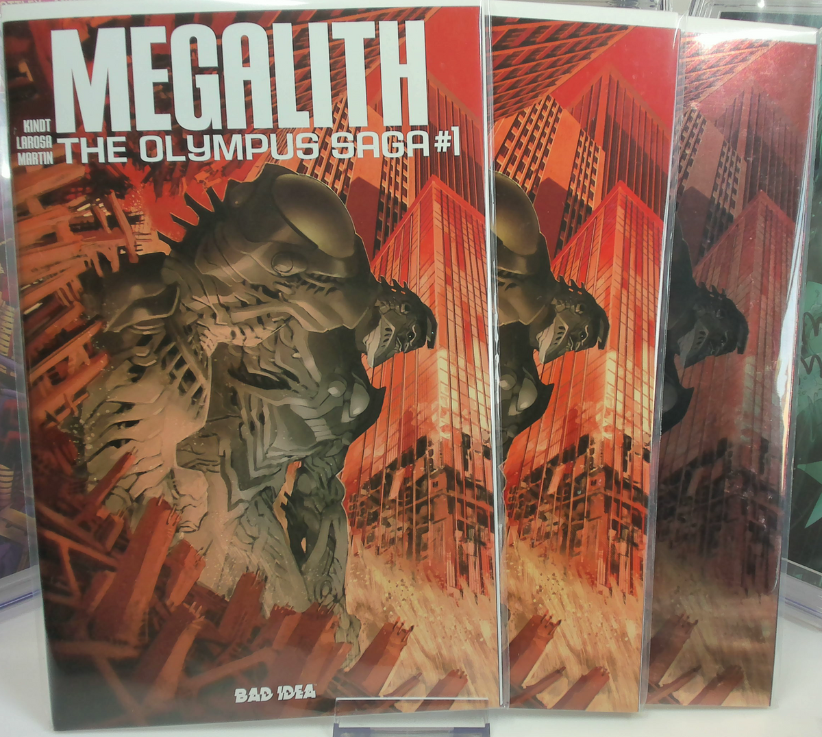 Megalith: The Olympus Saga #1 (2026) Ltd to 500 - Eric Canete Exclusive Variant Set (Cover A Trade / Cover B Virgin / Cover C Virgin Foil)