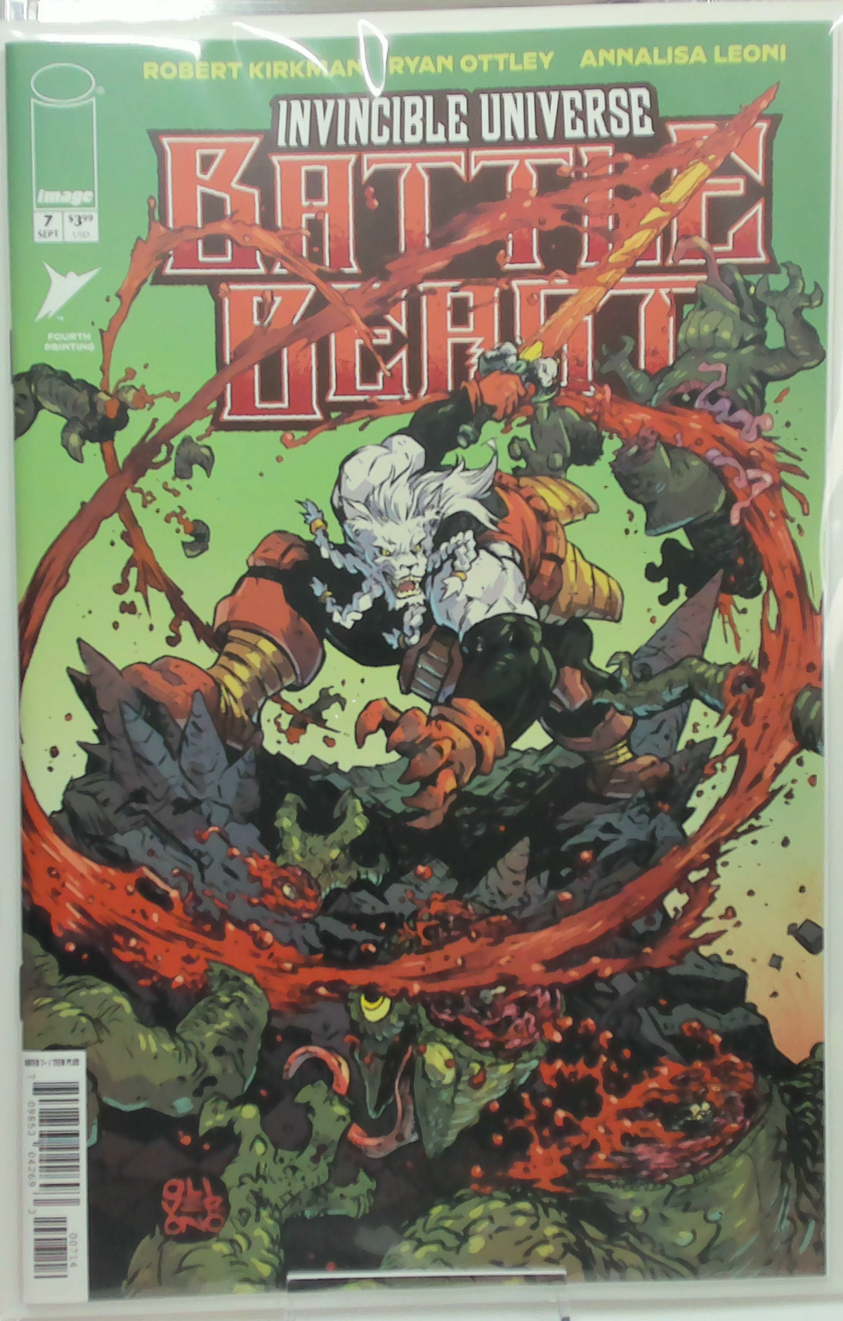 Invincible Universe: Battle Beast #7 (2026) - Ryan Ottley Cover Fourth Printing