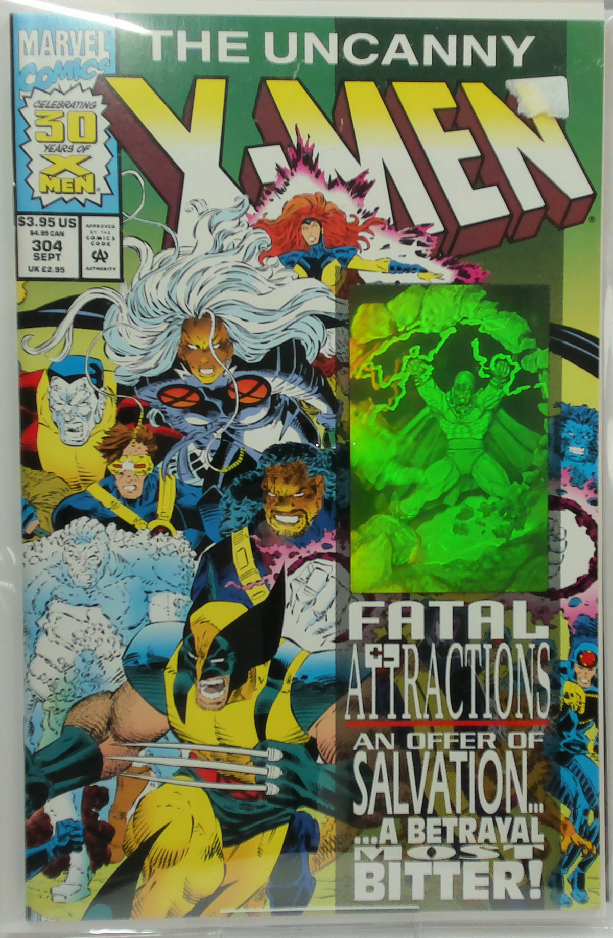 The Uncanny X-Men #304 (1993) - John Romita Jr. Cover A (Standard Hologram Variant)