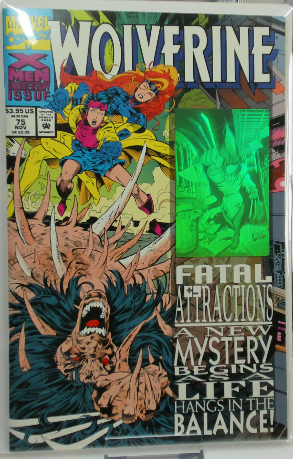 Wolverine #75 (1993) - Adam Kubert Cover A (Standard Hologram Variant)