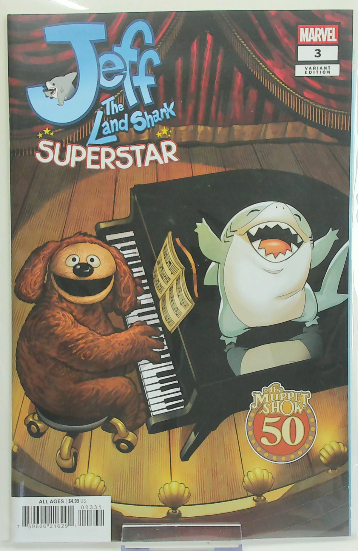 Jeff the Land Shark: Superstar #3 (2026) - Matteo Lolli Variant Cover (The Muppet Show 50th Anniversary Variant)