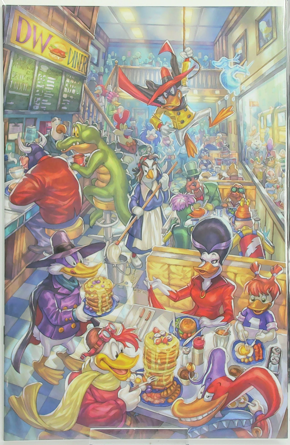 Darkwing Duck #1 (2023) Ltd to 1000 - Alan Quah (Marvels Homage Virgin Variant)